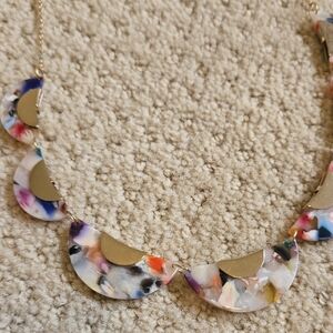 LOFT Multicolor Acrylic Statement Necklace